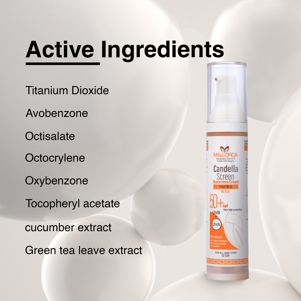 Candella Sun Screen Cream Tinted 50 GM SPF 50+